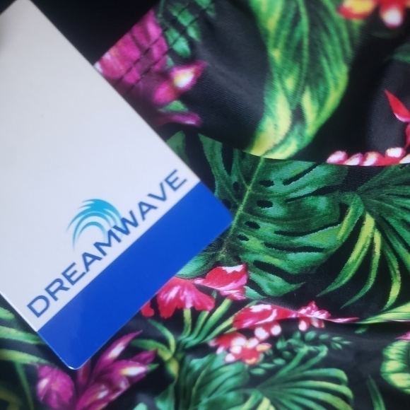 NEW! DREAMWAVE Swimwear Tropical One-Piece Swimsuit Dress 10. - Picture 4 of 7